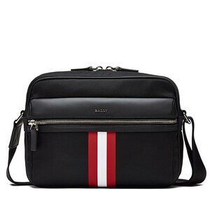 Bally Tharek Tape Crossbody Men's/Unisex Crossbody in‎ Black Canvas